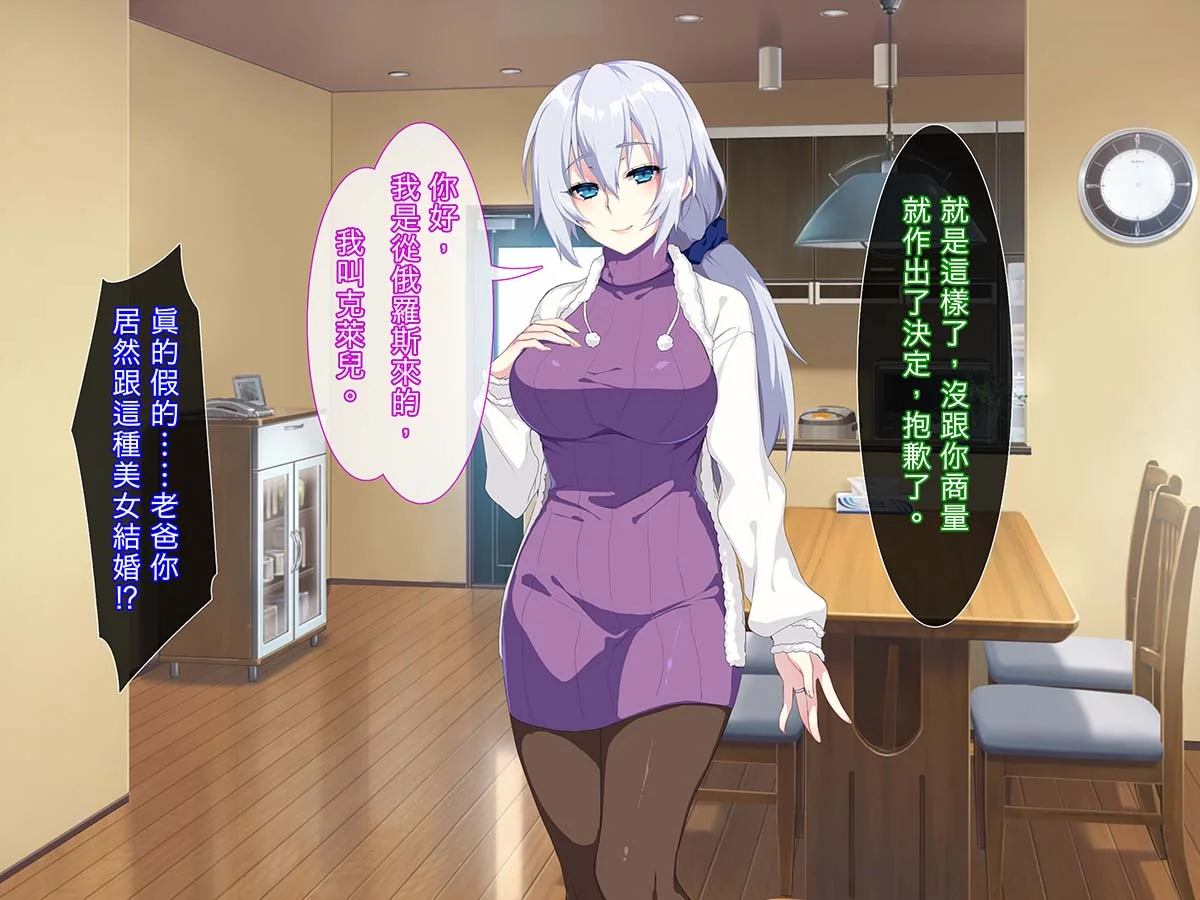 新妈妈是俄罗斯人！？瞒着亲父寝取新妻！(新しい母はロシア人！？親父にないしょで新妻寝取り！ The Motion Anime)